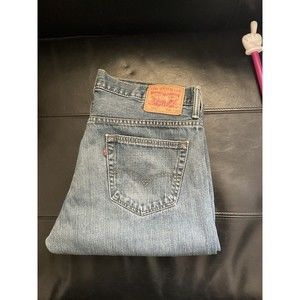Levi Strauss 569 Blue 36/30 Mens Straight Leg Regular Fit Denim Jeans